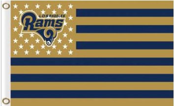 Los Angeles Rams Team US Sport Flag 3X5 Ft Polyester Banner USA 90x150cm