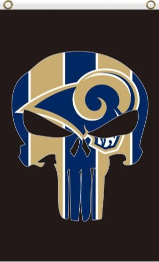 Los Angeles Rams Vertical Flag 3X5 Ft Polyester Banner USA 90x150cm