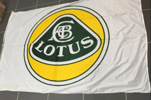 Lotus Automotive Flag White 3X5 Ft Polyester Banner USA 90x150cm