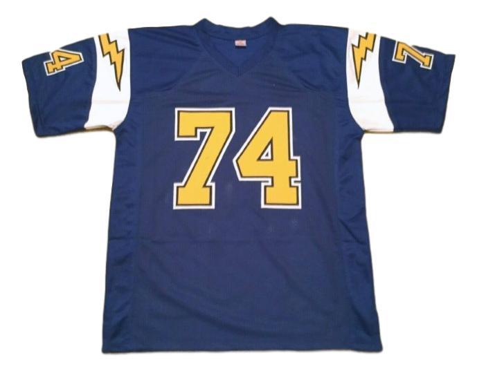 Louie Kelcher CUSTOM STITCHED Unsigned Football Jersey Blue