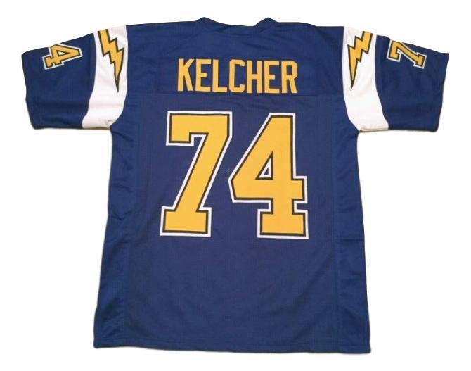 Louie Kelcher CUSTOM STITCHED Unsigned Football Jersey Blue