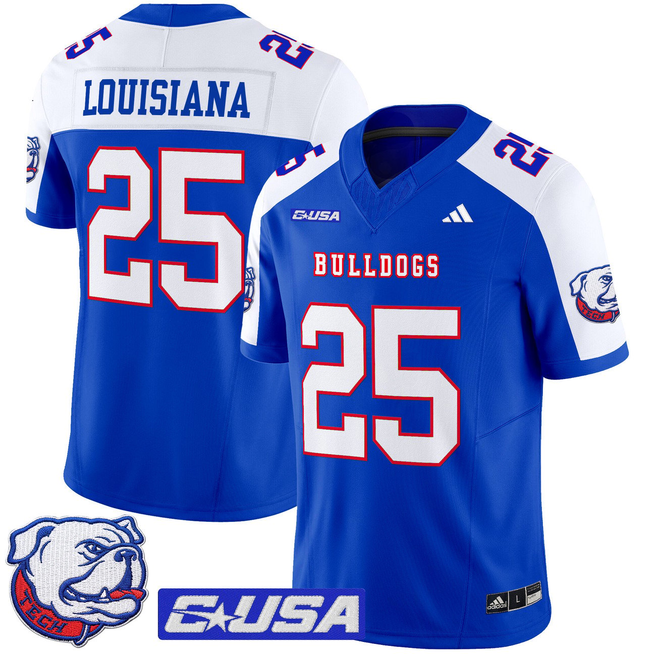 Louisiana Jersey #25 Louisiana Tech Bulldogs 2025 Vapor Limited Stitched