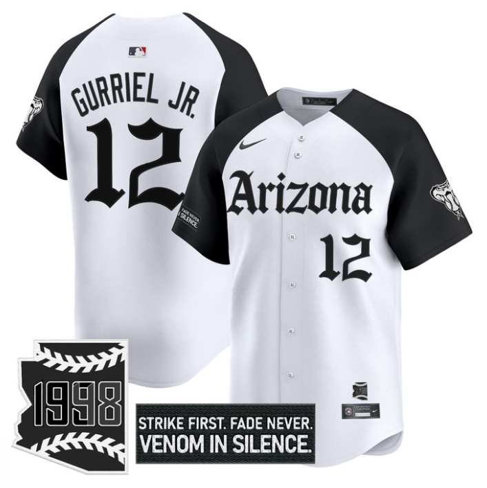 Lourdes Gurriel Jr Jersey #12 Arizona Diamondbacks Gothic Desert Fang Alternate