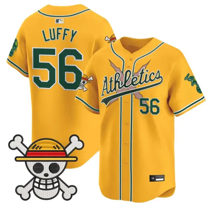 Luffy Jersey #56 Athletics One Piece Vapor Premier Limited Stitched