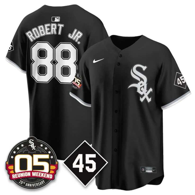 Luis Robert Jr Jersey #88 Chicago White Sox 2025 Reunion Weekend Black
