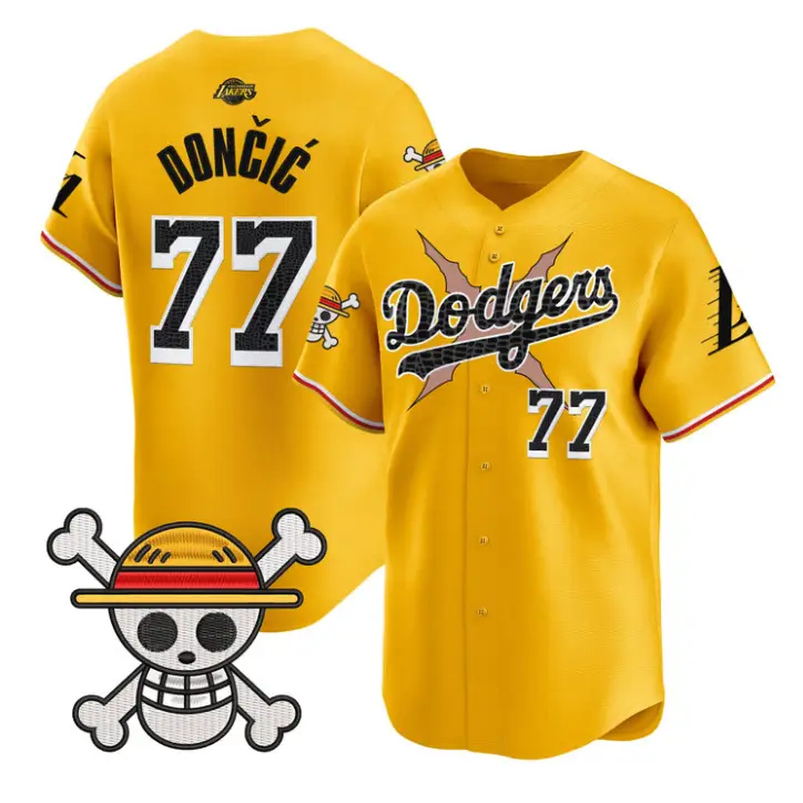 Luka Dončić Jersey #77 Dodgers One Piece Mamba Premier Stitched