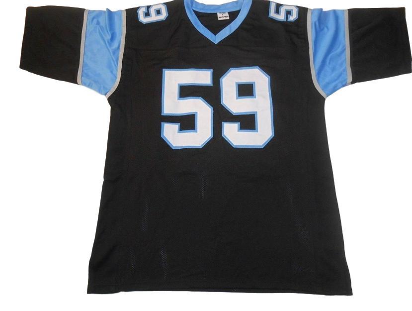 Luke Kuechly CUSTOM STITCHED Unsigned Football Jersey Black