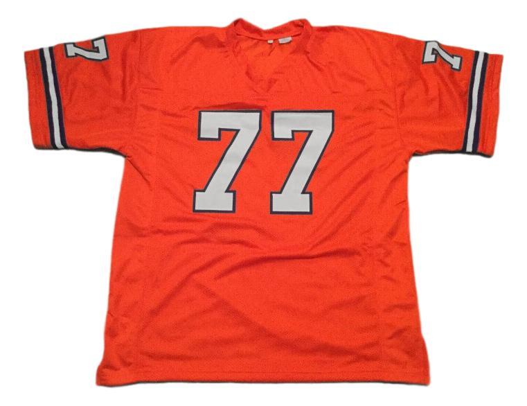 Lyle Alzado CUSTOM STITCHED Unsigned Football Jersey Orange