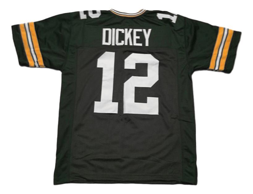 Lynn Dickey CUSTOM STITCHED Unsigned Football Jersey Green