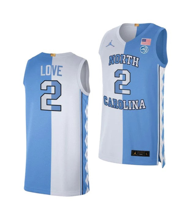 Men's #2 Caleb Love Jersey North Carolina Tar Heels College Basketball Jerseys White Elite
