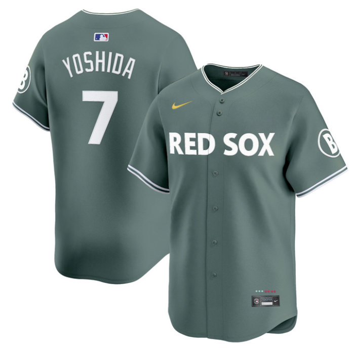 Masataka Yoshida Jersey #7 Boston Red Sox 2025 City Connect Vapor Premier Limited Stitched Green