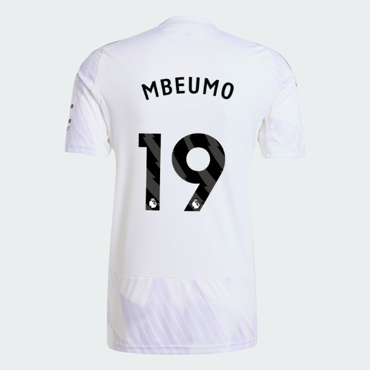 Manchester United 2025-26 Away MBEUMO 19 Match Jersey – White
