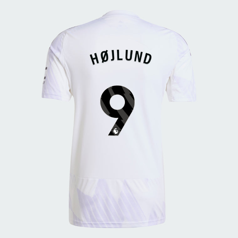 Manchester United 2025-26 Away HOJLUND 9 Match Jersey – White