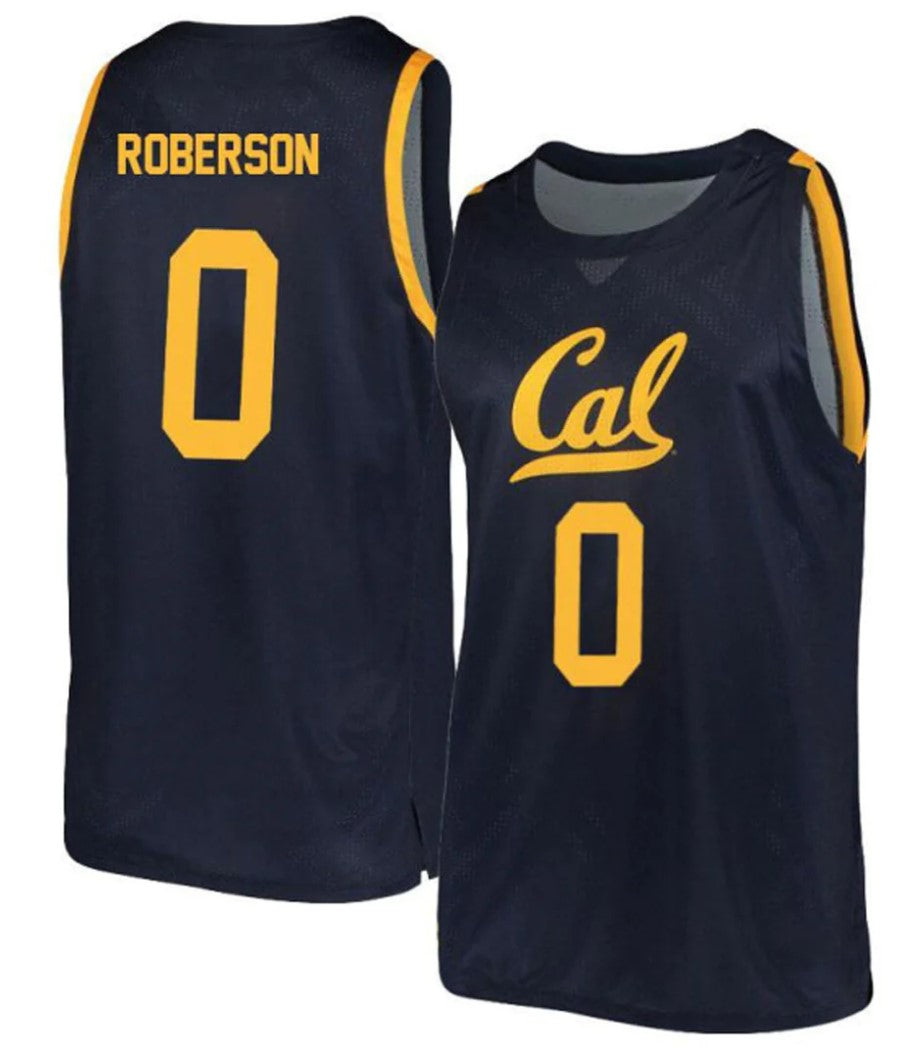 Marsalis Roberson Jersey California Golden Bears College Basketball #0