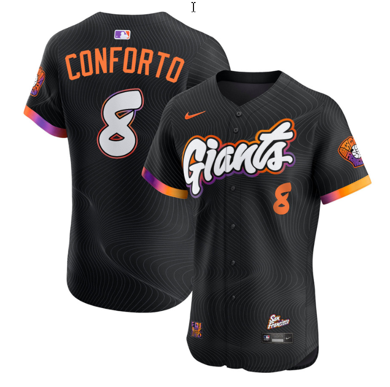 Michael Conforto Jersey #8 San Francisco Giants 2025 City Connect Vapor Premier Elite Stitched