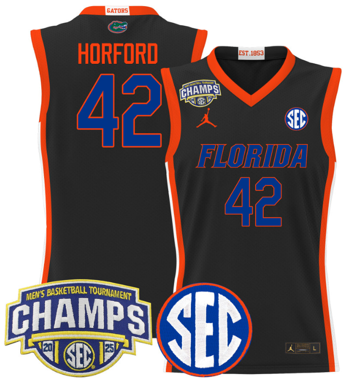 Men Al Horford Jersey #42 Florida Gators 2025 SEC Champions Stitched Black