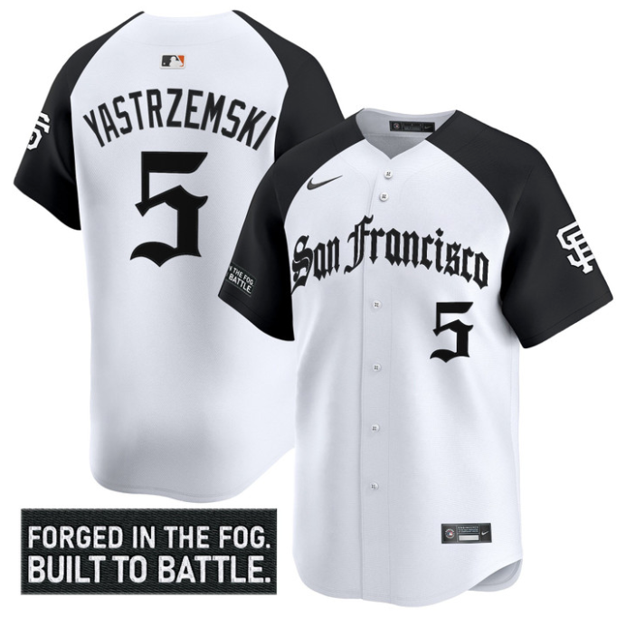 Mike Yastrzemski Jersey #5 San Francisco Giants Gothic Fog Edition Stitched Alternate