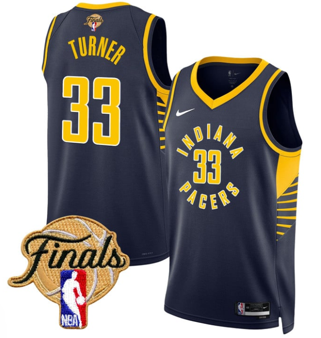 Myles Turner Jersey #33 Indiana Pacers 2025 Finals Swingman Stitched Icon