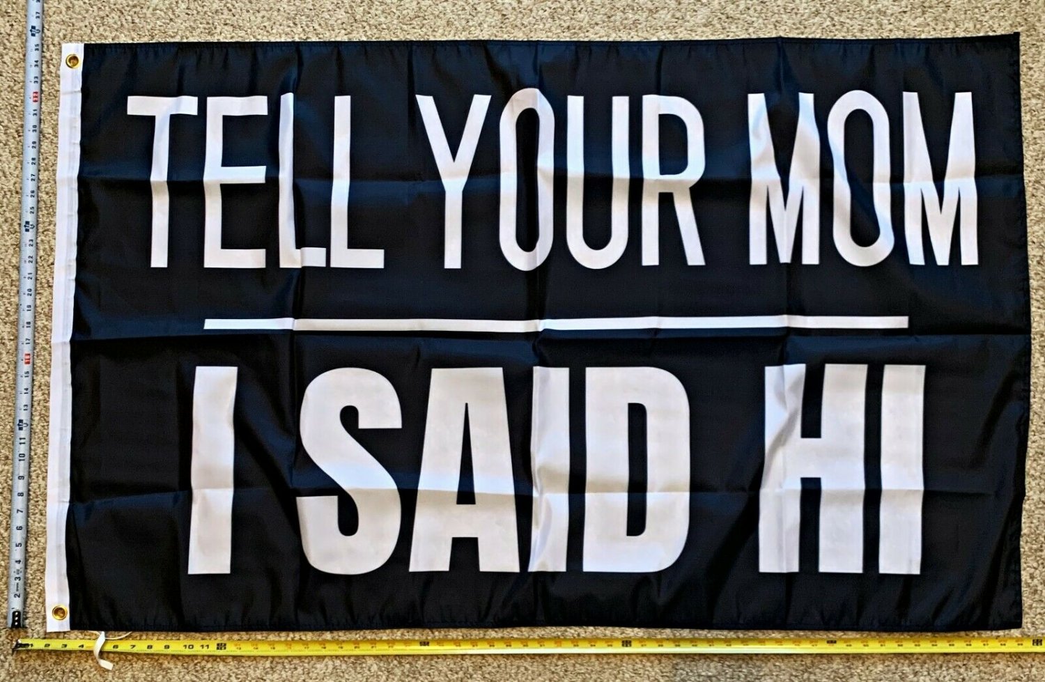 MILF Flag Tell Your Mom I Said Hi Moms Beer Busch Sign Poster 3x5'