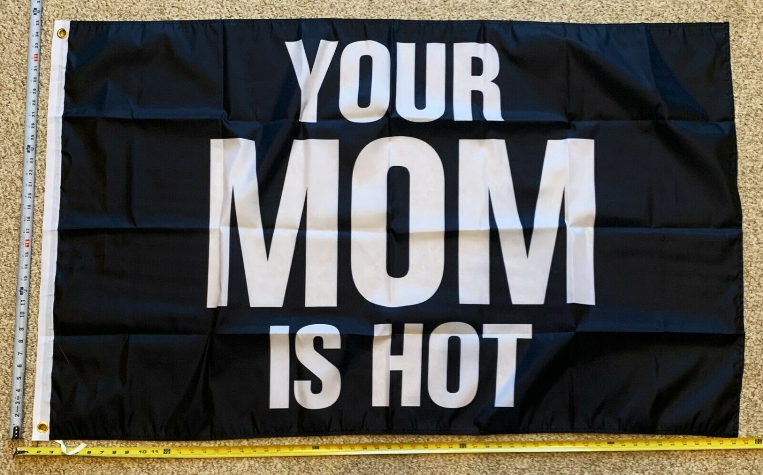 MILF Flag Your Mom Is Hot B Hot Moms Beer Busch Sign Poster 3x5'