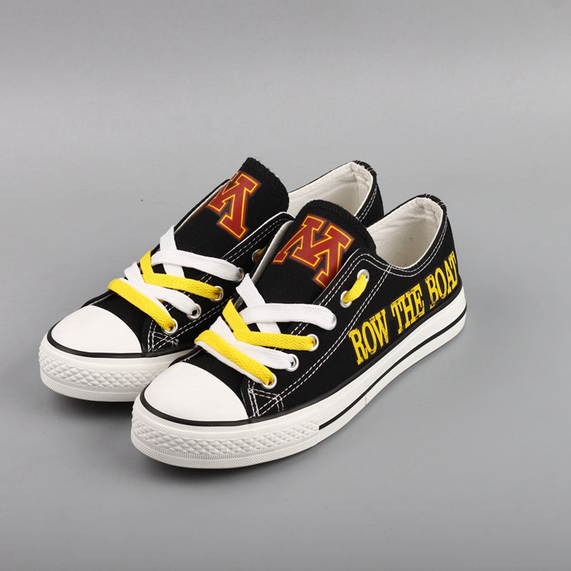 Minnesota Golden Gophers Limited Print NCAA College Students Low Top Canvas Shoes Sport Sneakers 1
