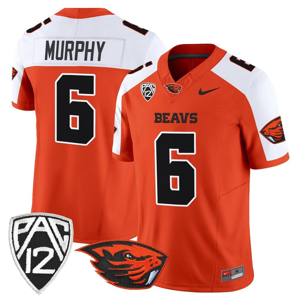 Maalik Murphy Jersey #6 Oregon State Beavers 2025 Limited Stitched White