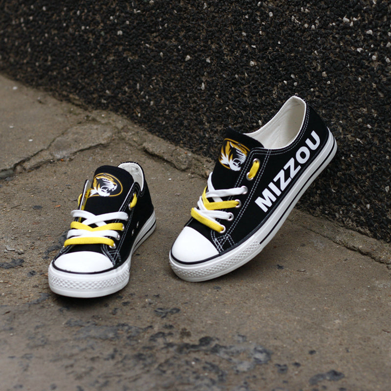 Missouri Tigers Limited Print NCAA College Students Low Top Canvas Shoes Sport Sneakers 1