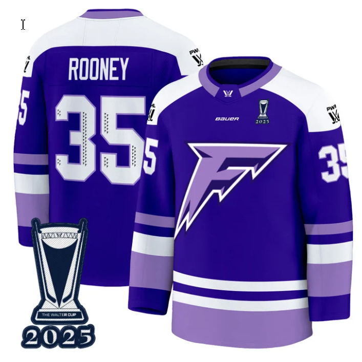 Maddie Rooney Jersey #35 Minnesota Frost 2025 PWHL Champions Premium Stitched
