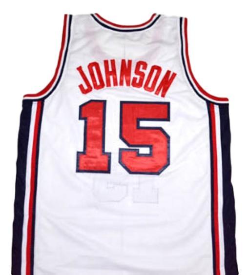 Magic Johnson Jersey #15 Team USA Basketball White