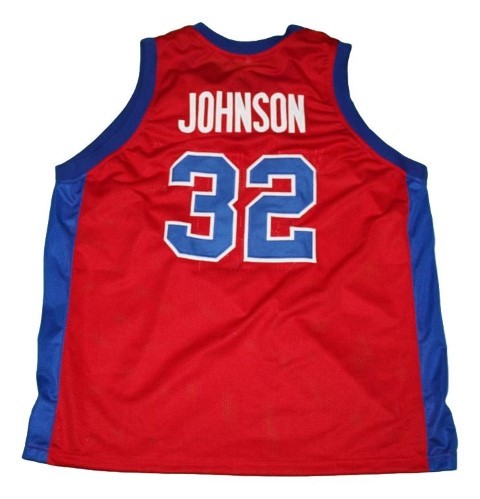 Magic Johnson Jersey #32 Vikings Basketball Red