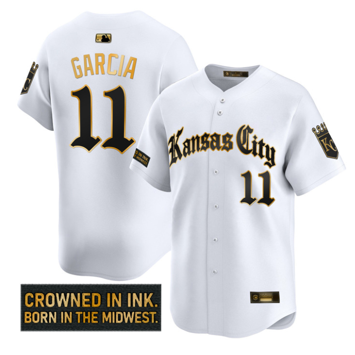 Vinnie Pasquantino Jersey #9 Kansas City Royals Gothic Crown Edition Black Gold