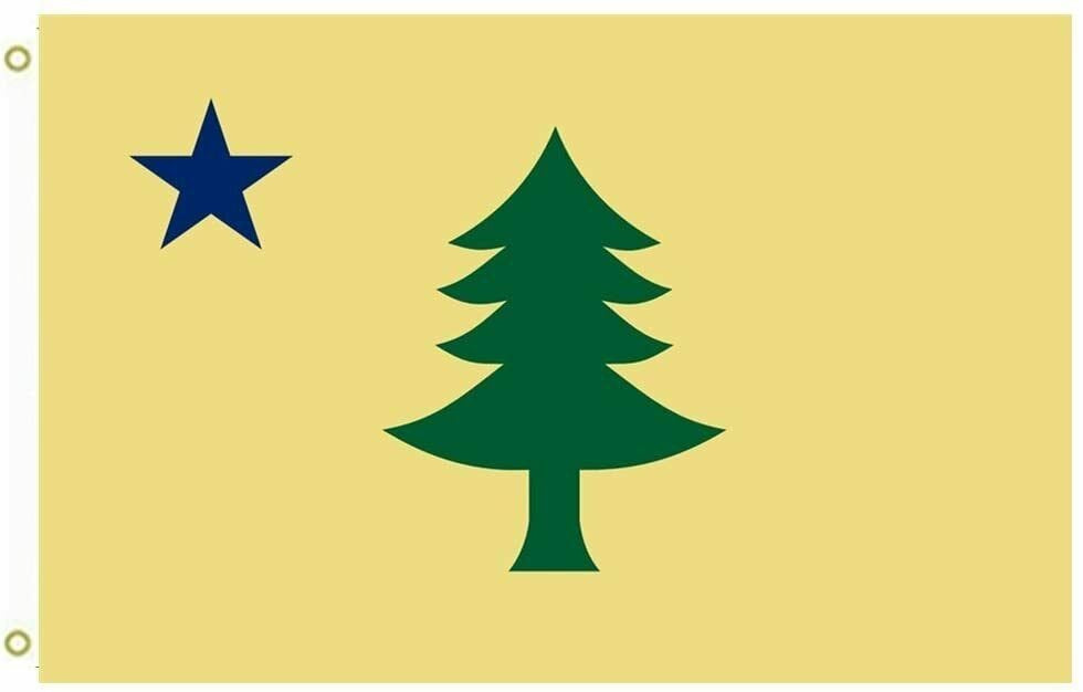 Maine Flag 3x5FT 1901-1909 Banner ME STATE Northeast