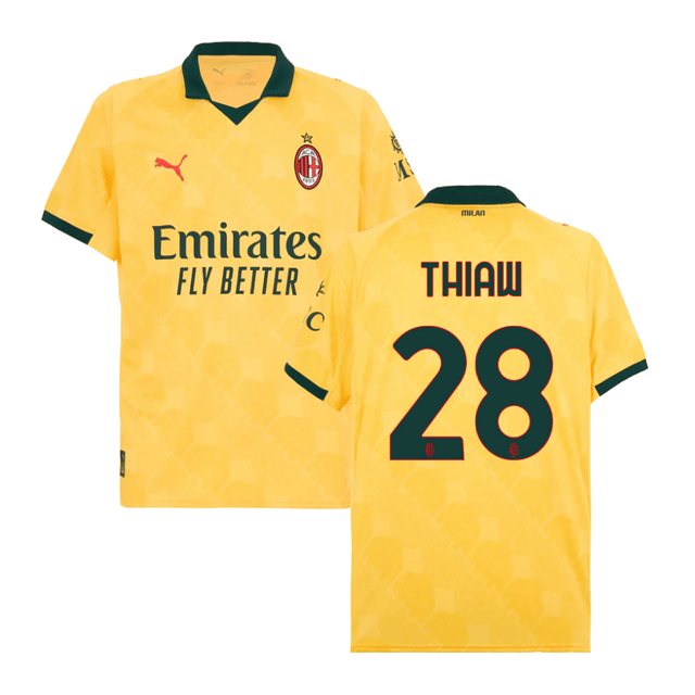 Malick Thiaw #28 AC Milan 2025-26 Third Men Jersey – Yellow