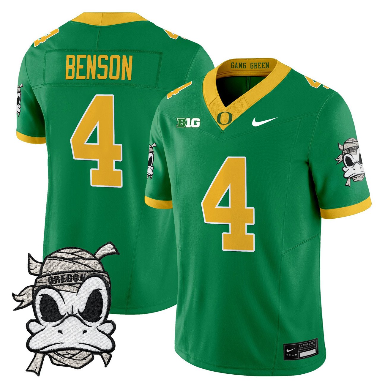 Malik Benson Jersey #4 Oregon Ducks 2025 Mummy Duck Vapor Limited Stitched
