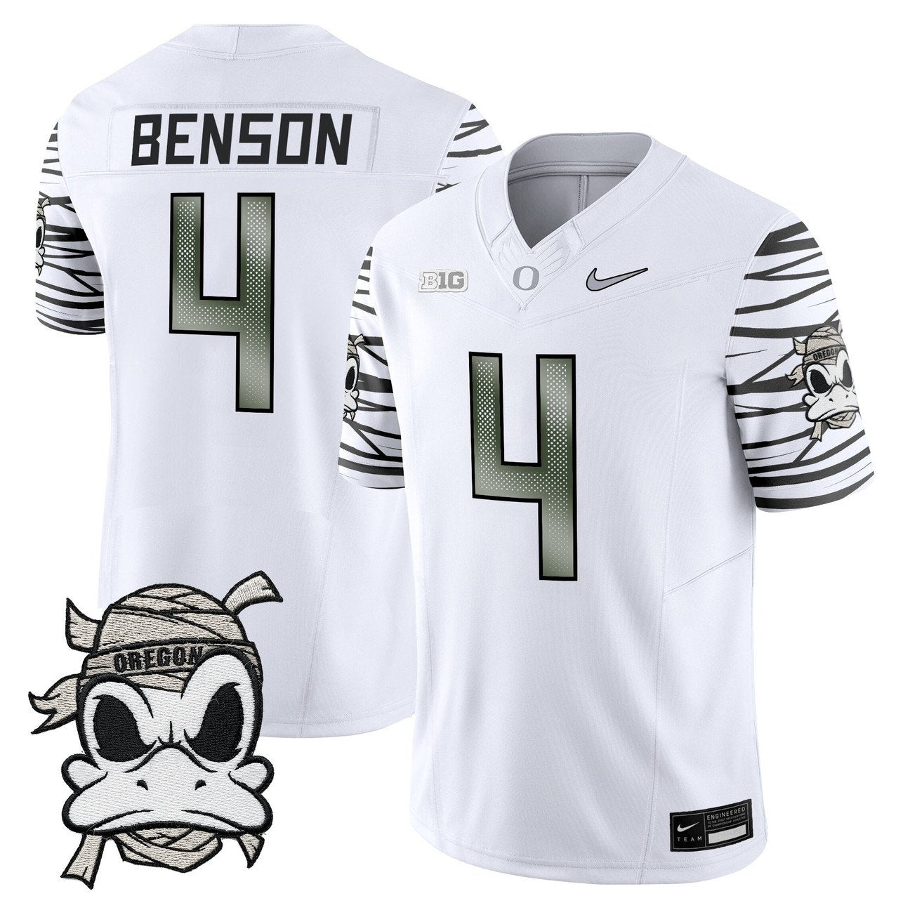 Malik Benson Jersey #4 Oregon Ducks 2025 Mummy Duck Vapor Limited Stitched