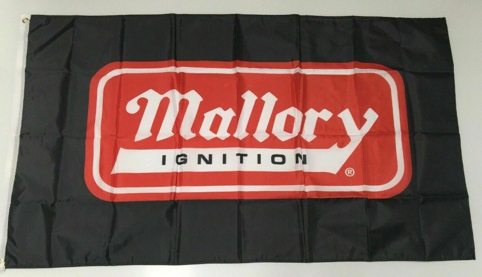 Mallory Ignition Banner Flag Holley Car Service Engine Garage Workshop Mechanic 3x5ft