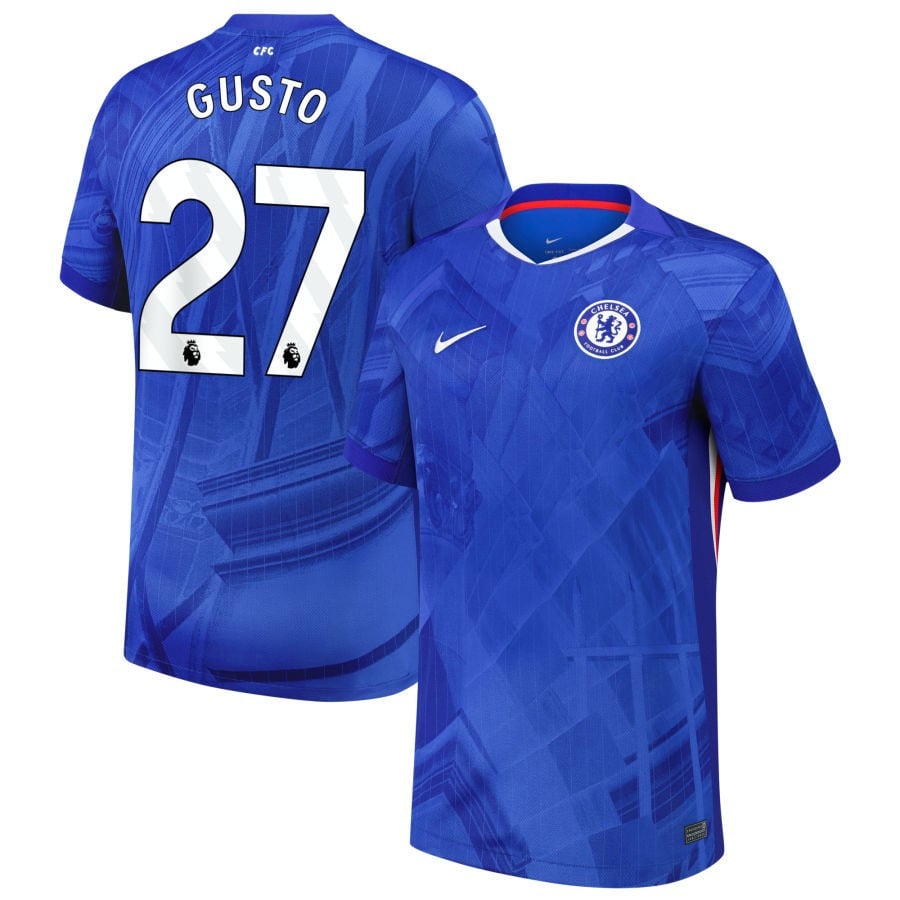 Malo Gusto #27 Chelsea 2025-26 Home Match Jersey – Blue