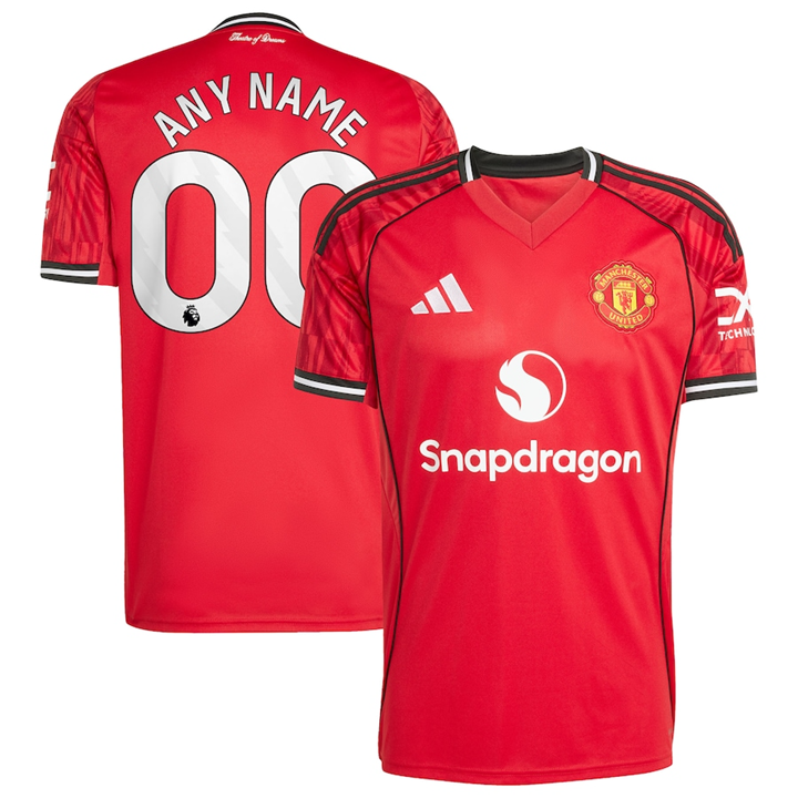 Manchester United Home 2025-26 Customize Match Jersey – Red