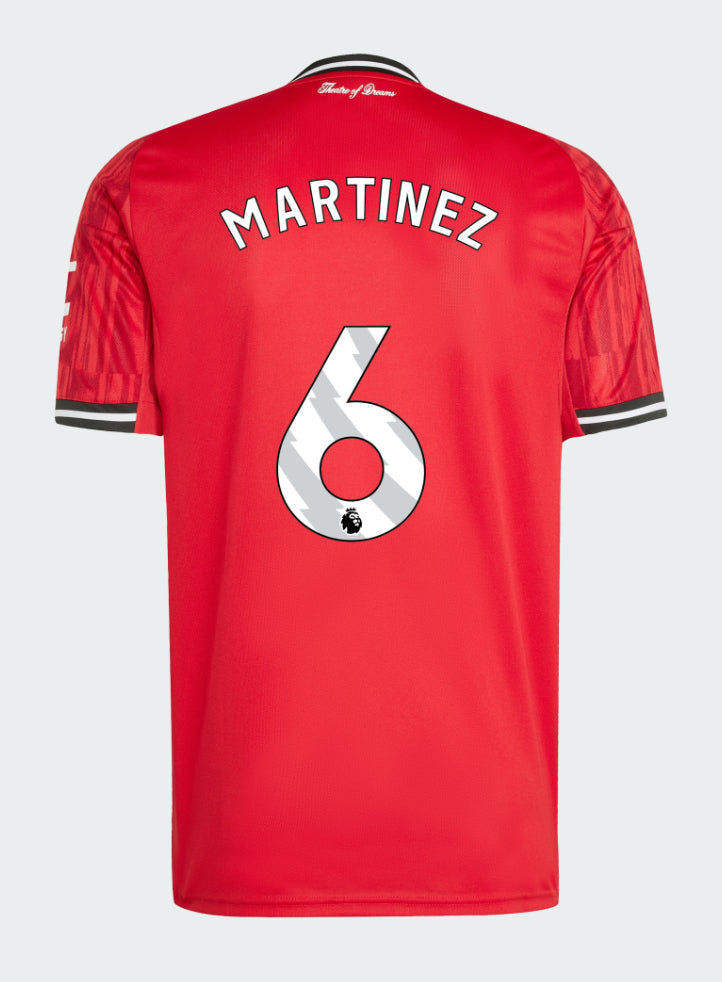 Manchester United Home 2025-26 MARTINEZ 6 Match Jersey – Red