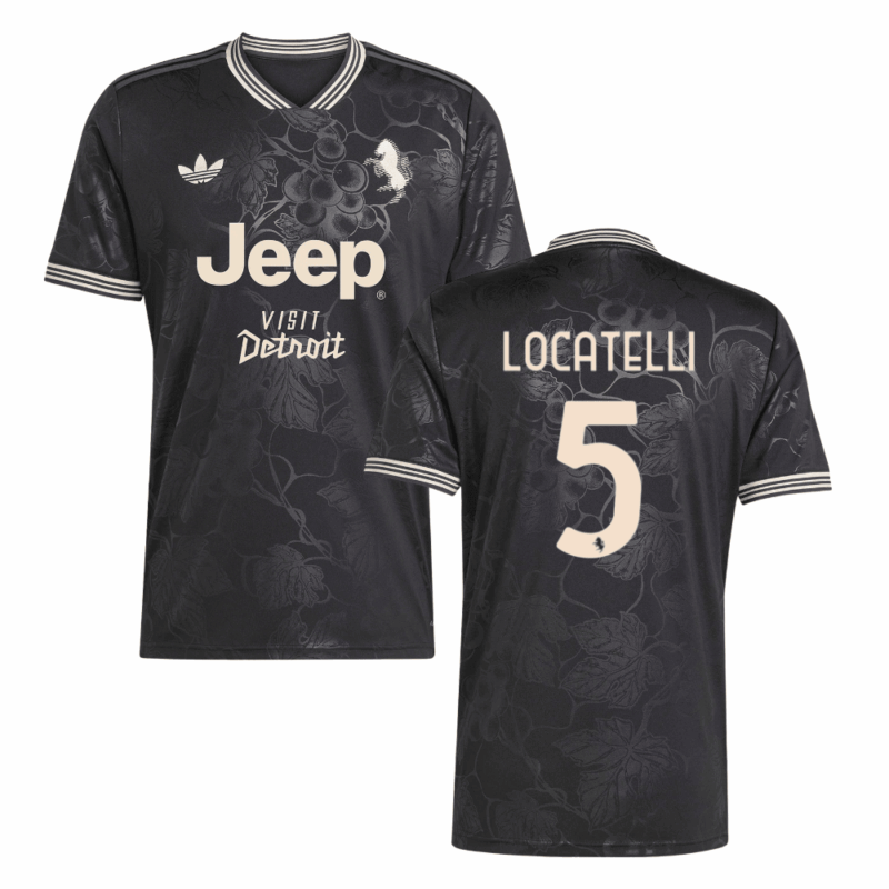 Manuel Locatelli 5 Juventus 2025-26 Third Match Jersey – Black