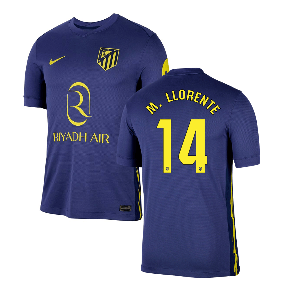 Marcos Llorente 14 Atlético de Madrid 2025-26 Away Match Jersey – Navy