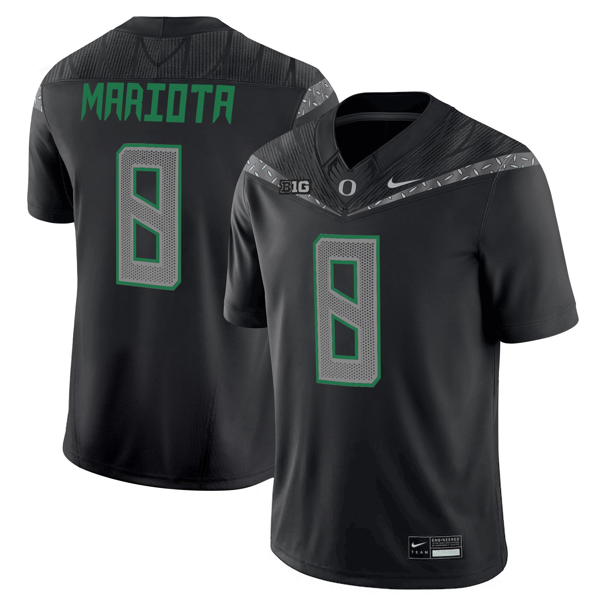 Marcus Mariota Jersey #8 Oregon Ducks 2025 Vapor Limited V2 Stitched Black