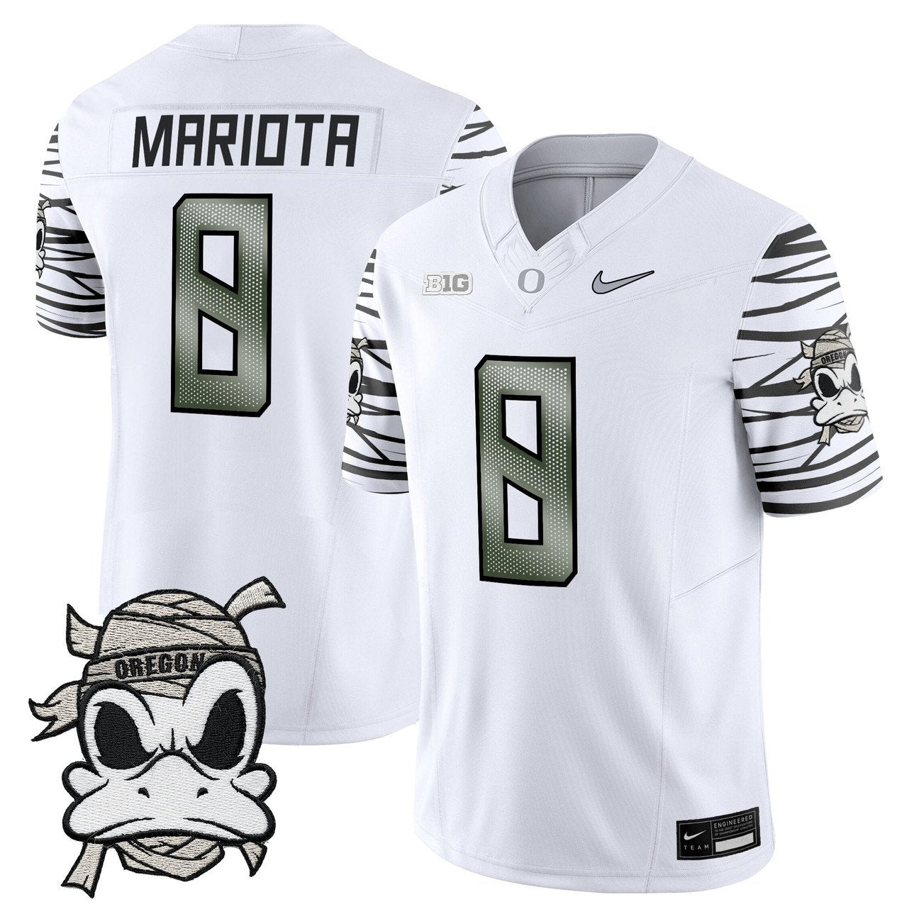 Marcus Mariota Jersey #8 Oregon Ducks 2025 Mummy Duck Vapor Limited Stitched