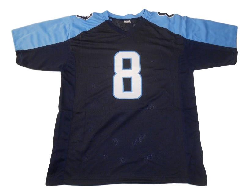 Marcus Mariota CUSTOM STITCHED Unsigned Football Jersey Blue