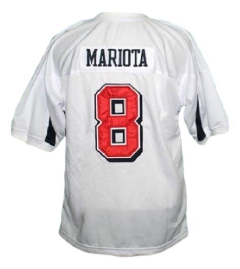 Marcus Mariota #8 Saint Louis High School Football Jersey White