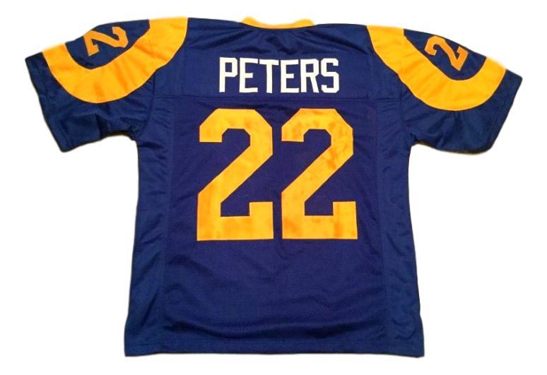 Marcus Peters CUSTOM STITCHED Unsigned Football Jersey Blue