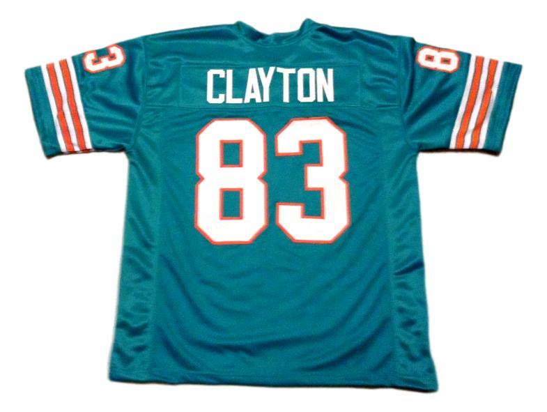 Mark Clayton CUSTOM STITCHED Unsigned Football Jersey Teal Green