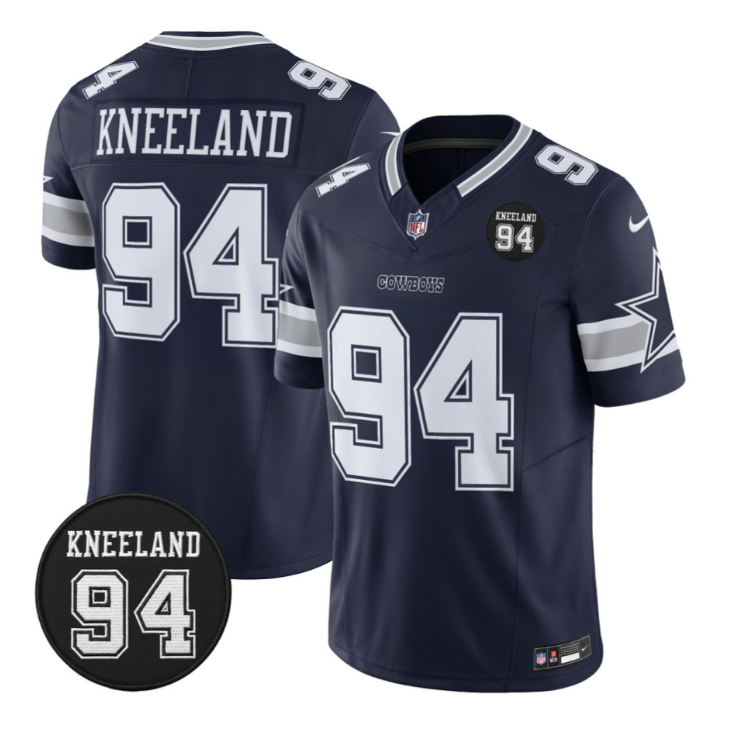Marshawn Kneeland Jersey #94 Marshawn Kneeland Memorial Patch Stitched