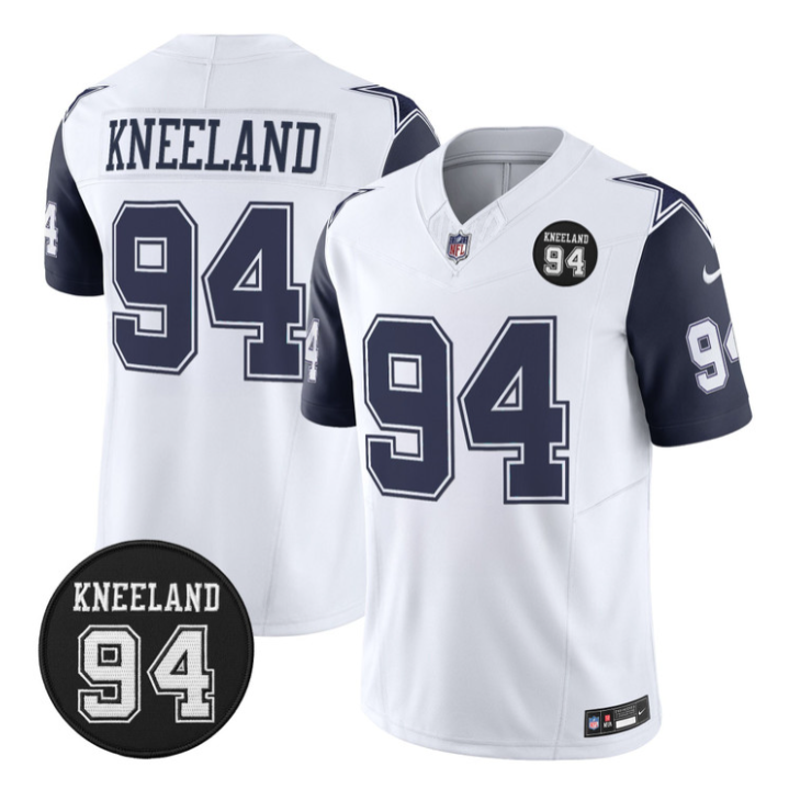Marshawn Kneeland Jersey #94 Marshawn Kneeland Memorial Patch Stitched