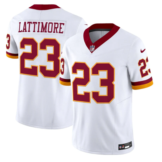 Marshon Lattimore Jersey #23 Throwback Vapor Limited All Stitched White
